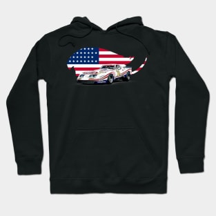 Vintage Race C3 USA Print Hoodie